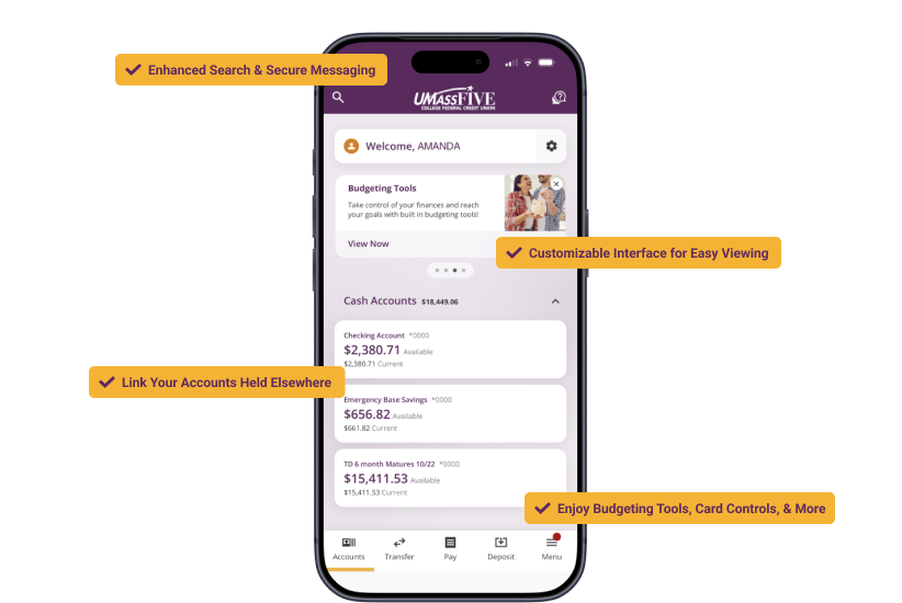 UM5 app feature highlights
