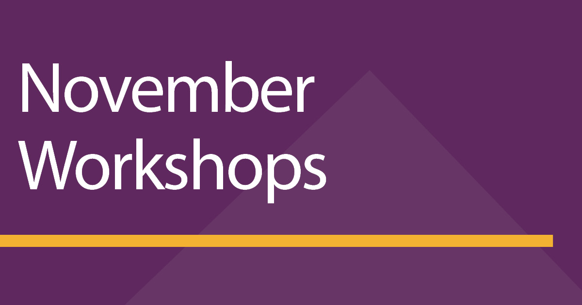 UMassFive's November Workshops 
