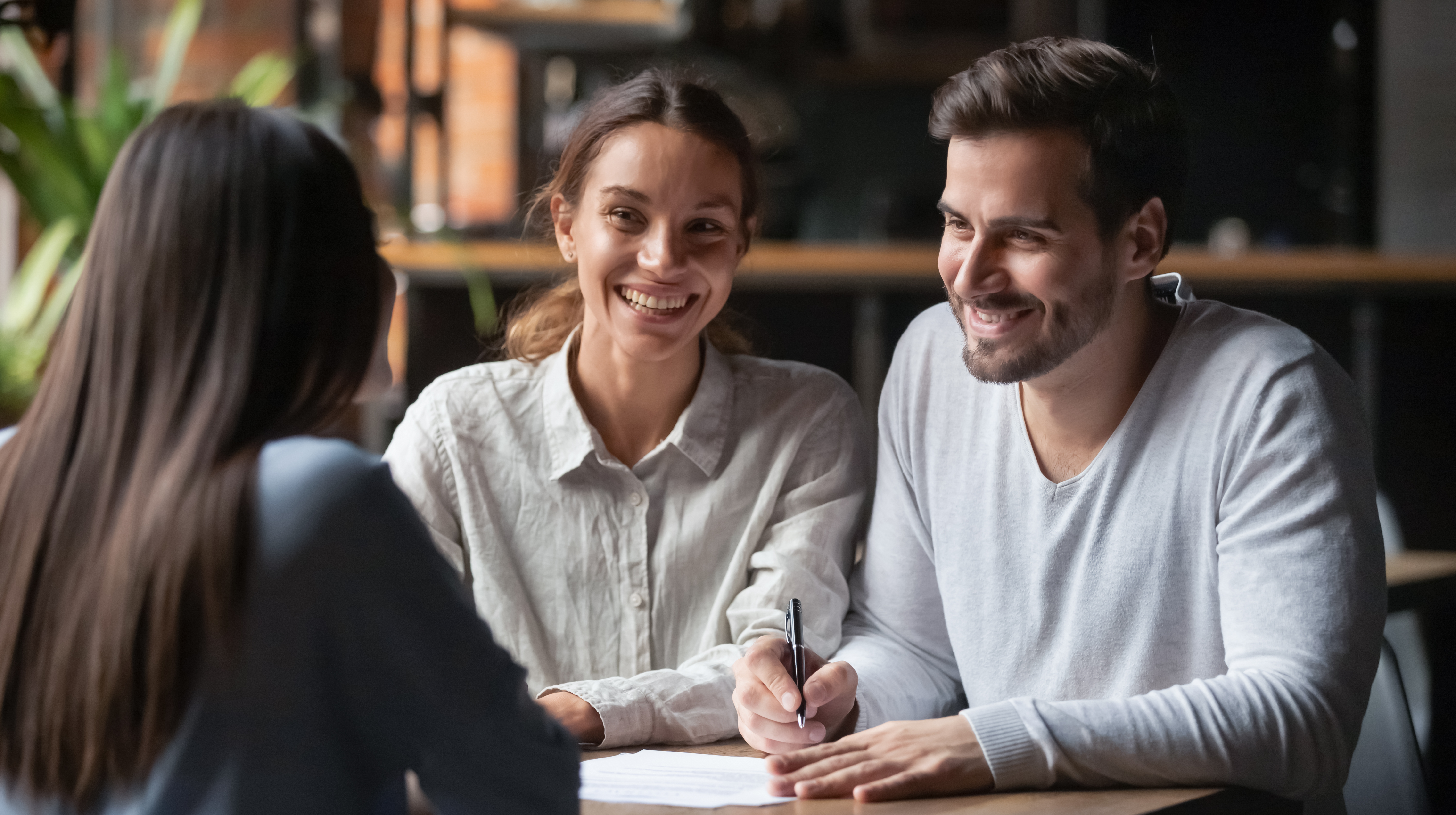 Couple meeting with a financial advisor