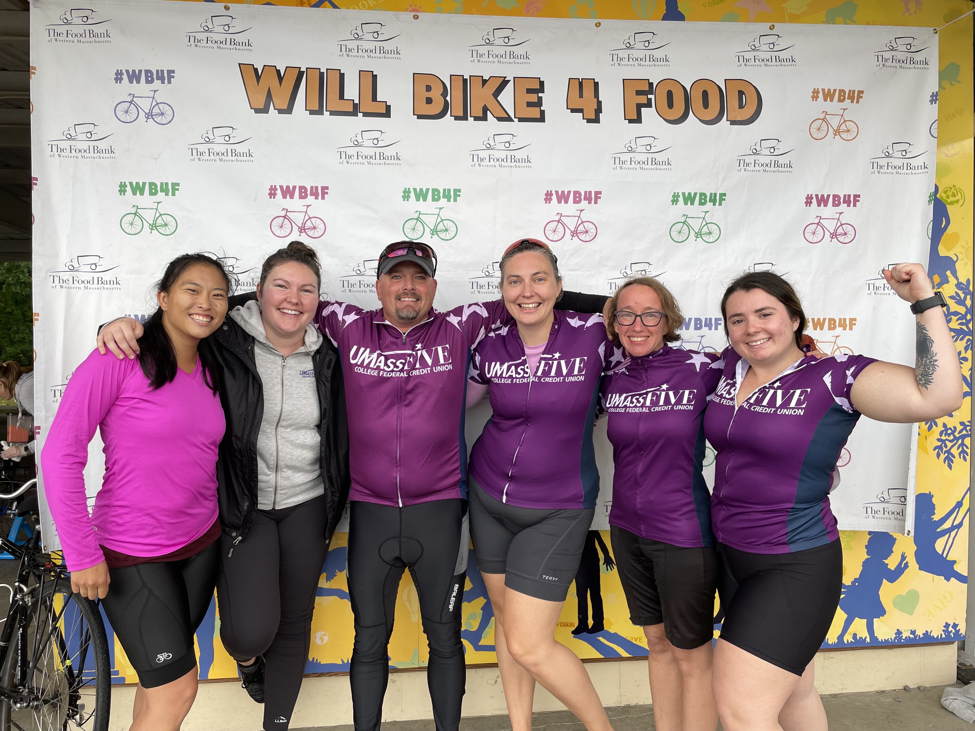 Team UMassFive at Will Bike 4 Food