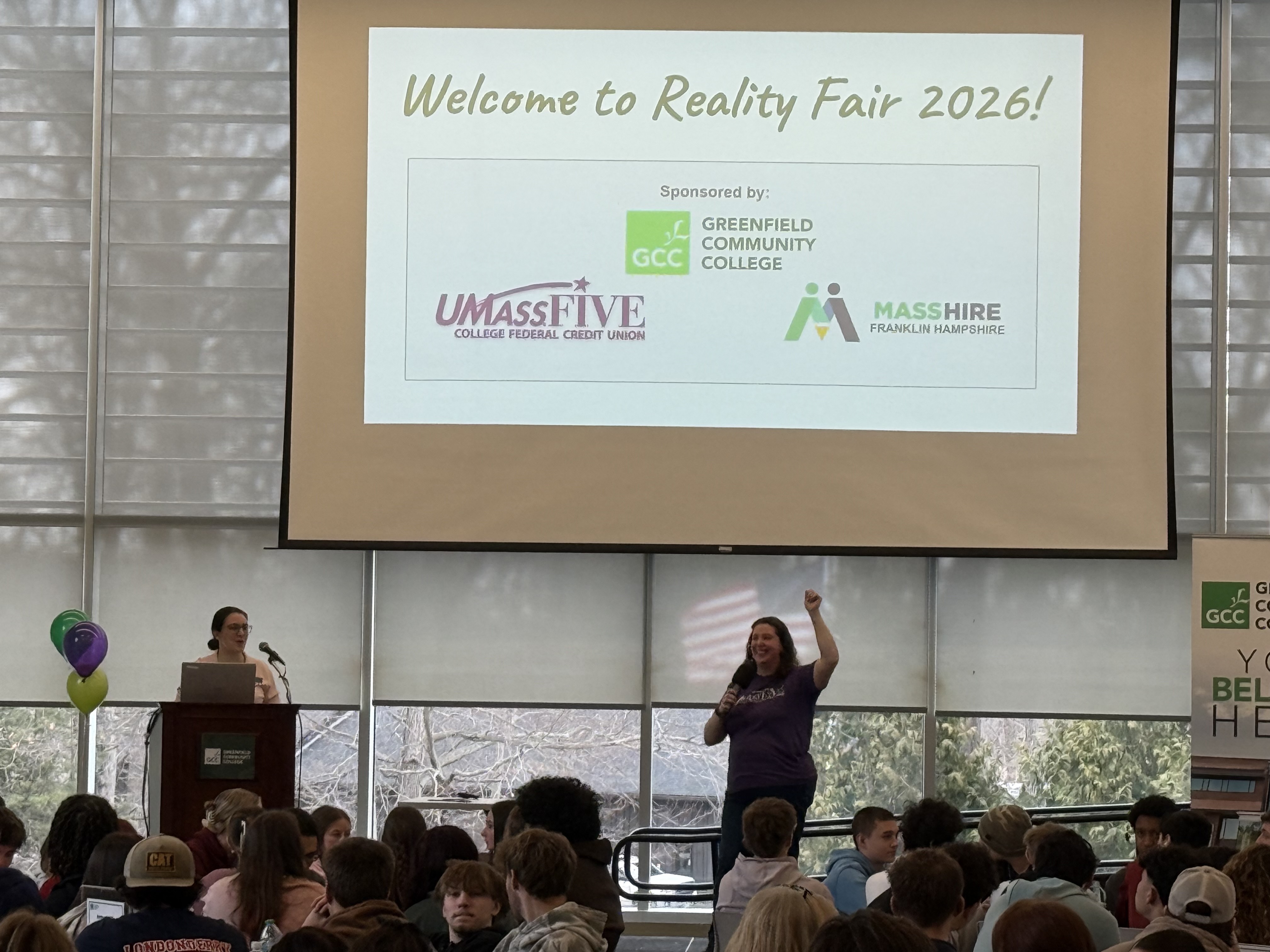 Cait Murray of UMassFive at Reality Fair