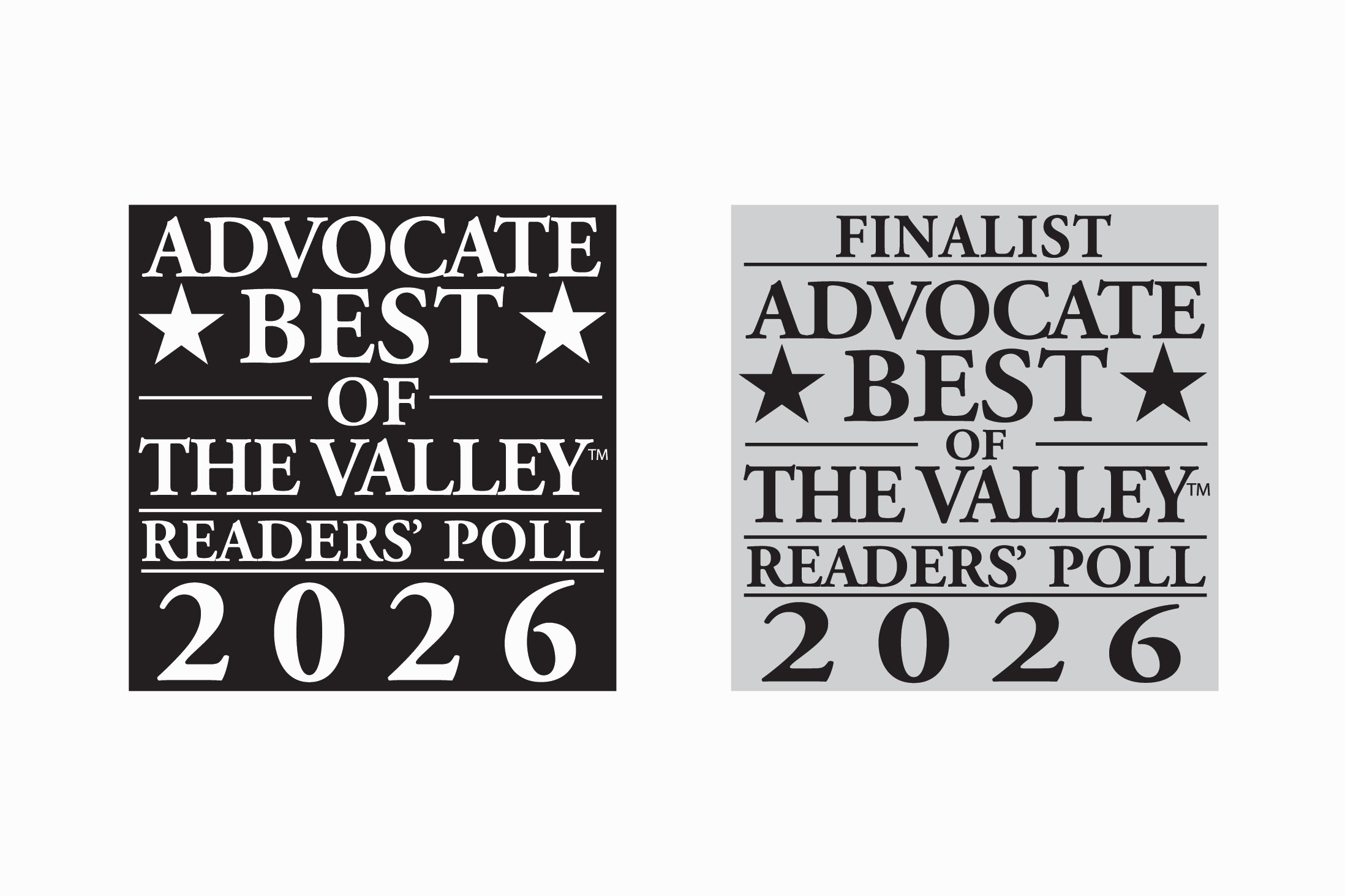 Advocate 2026 Winner and Finalist Shield