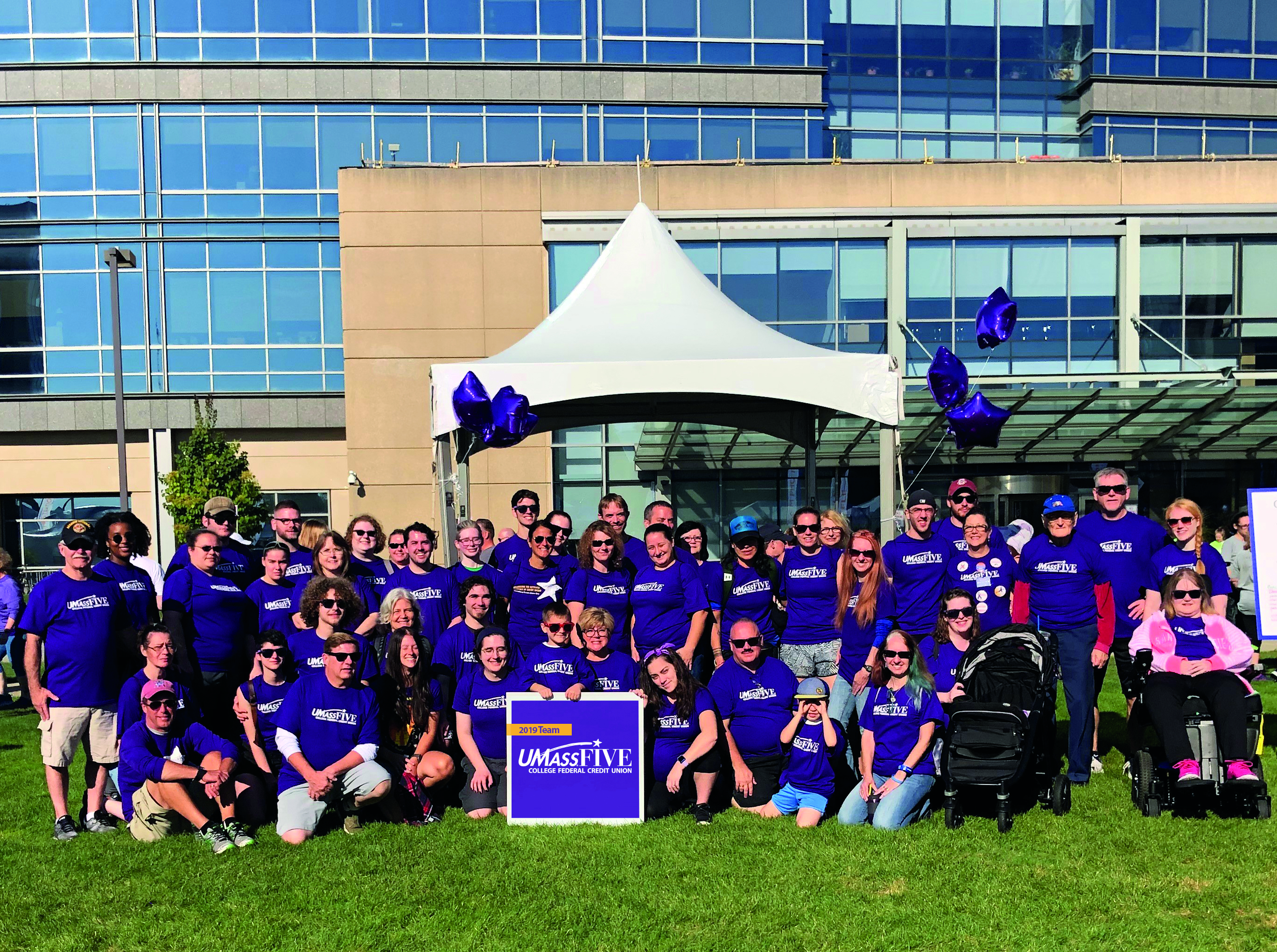 Team UMassFive at the 2019 Cancer Walk & Run