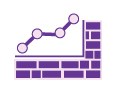 Icon depicting a rising credit score